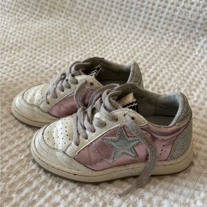 ShuShop Pink and Silver Star Kids Sneakers